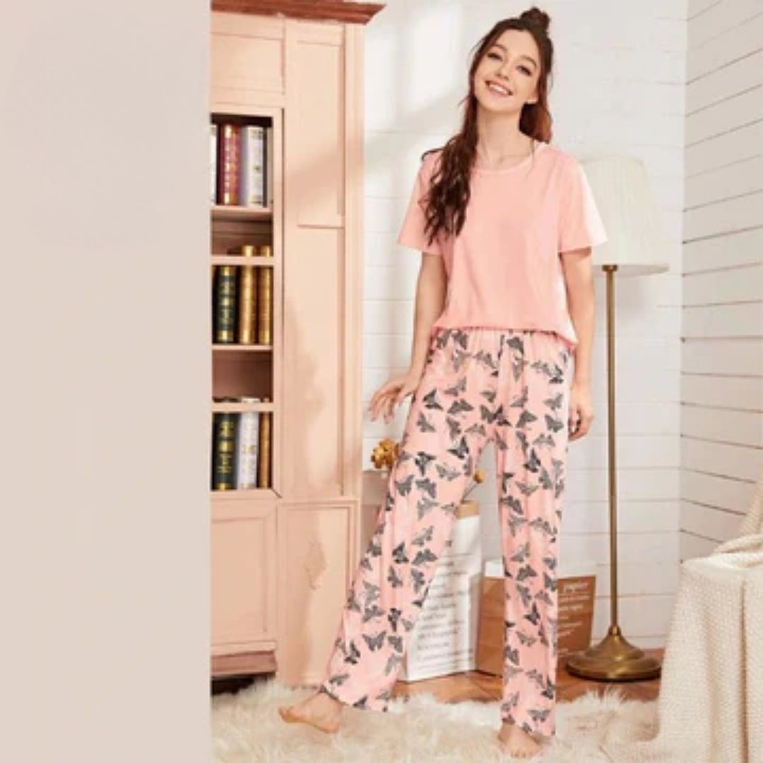 All over butterfly Woman Pajama Set