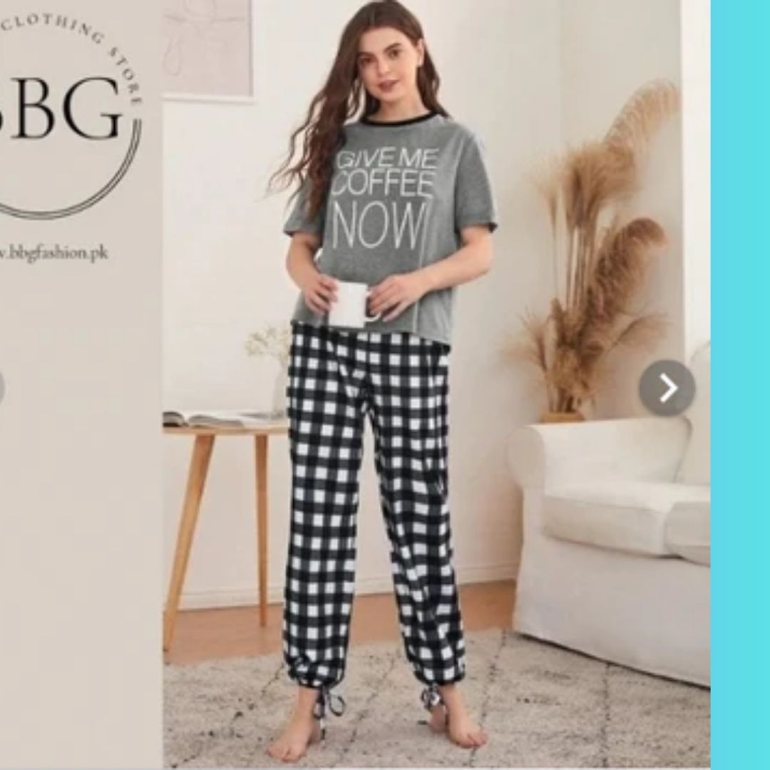 Give me Coffee Woman Pajama Set